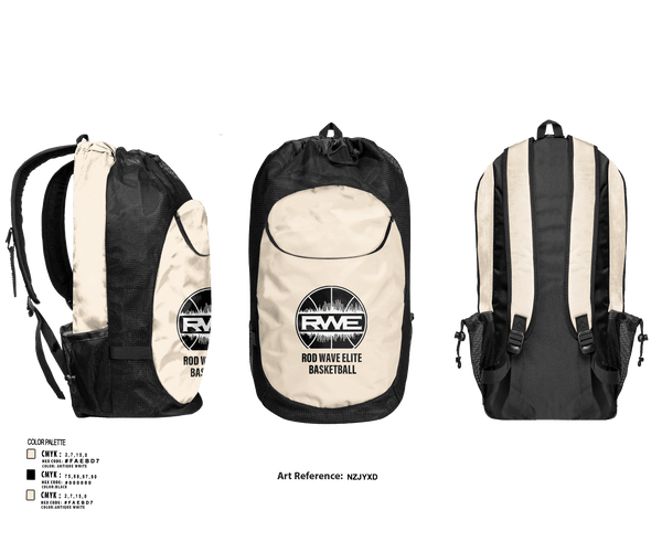 Gear Bag, Rod Wave elite, Men's Basketball, Teamtime, Team time, sublimation, custom sports apparel, team uniforms, spirit wear, spiritwear, sports uniforms, custom shirts, team store, custom team store, fundraiser sports, apparel fundraiser