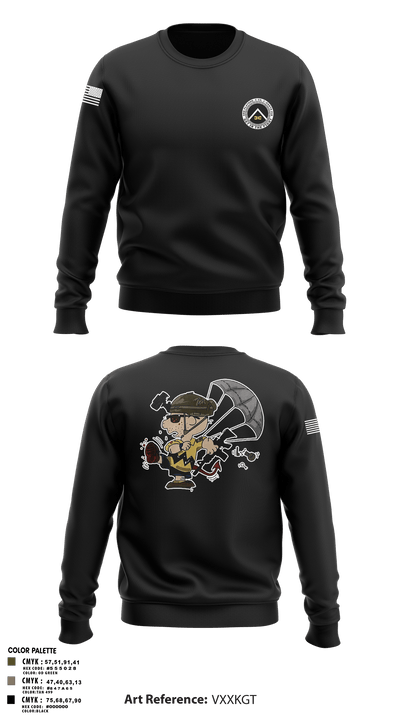 3rd Platoon, CCo, 1-508th PIR 77513198 Crew Neck Sweatshirt - 10