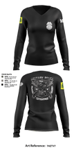 307TH Military Police Company 95358233 Women's Long Sleeve V-neck Shirt - 3