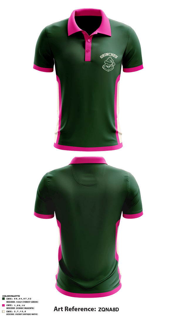 Short Sleeve Performance Polo, Grinches, Men's Basketball, Teamtime, Team time, sublimation, custom sports apparel, team uniforms, spirit wear, spiritwear, sports uniforms, custom shirts, team store, custom team store, fundraiser sports, apparel fundraiser