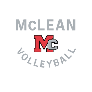 McLean Girls Volleyball 64290393 Stainless Steel Water Bottle with a Straw Lid