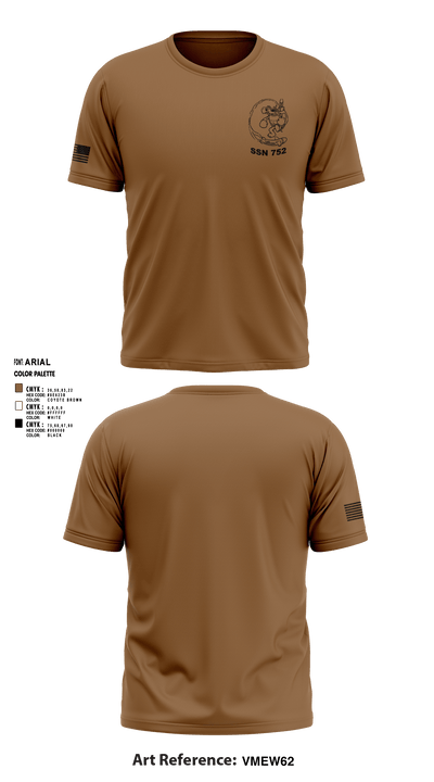 USS PASADENA 84908177 Short Sleeve Performance Shirt - 2