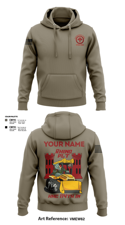 HHC 1-114 Infantry Brigade 59777131 Hoodie - 7