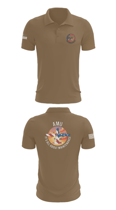 910th AMU 89979521 Short Sleeve Performance Polo - 7