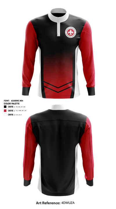 Garrett Memorial Christian School Volleyball 38770451 Quarter Zip Jacket - 40