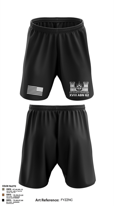 XVIII ABN G2 65000076 Athletic Shorts With Pockets - 6