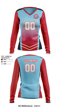 Talladega College Volleyball 32789771 Women's Long Sleeve V-neck Shirt - 40