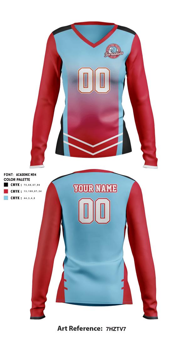 Women's Long Sleeve Vneck Shirt, Talladega College Volleyball, Women's Volleyball, Teamtime, Team time, sublimation, custom sports apparel, team uniforms, spirit wear, spiritwear, sports uniforms, custom shirts, team store, custom team store, fundraiser sports, apparel fundraiser