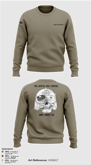 Crew Neck Sweatshirt, 42D FRSDAACC, Army, Teamtime, Team time, sublimation, custom sports apparel, team uniforms, spirit wear, spiritwear, sports uniforms, custom shirts, team store, custom team store, fundraiser sports, apparel fundraiser