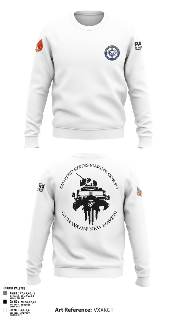 Crew Neck Sweatshirt, Maintenance Service Company, Marines, Teamtime, Team time, sublimation, custom sports apparel, team uniforms, spirit wear, spiritwear, sports uniforms, custom shirts, team store, custom team store, fundraiser sports, apparel fundraiser