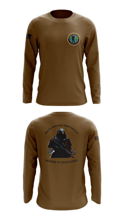 Center for Security Forces Detachment Chesapeake 88189039 Long Sleeve Performance Shirt - 2