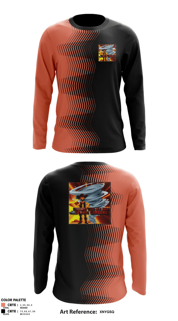 Long Sleeve Performance Shirt, Ride The Storm Storm Chasers, , Teamtime, Team time, sublimation, custom sports apparel, team uniforms, spirit wear, spiritwear, sports uniforms, custom shirts, team store, custom team store, fundraiser sports, apparel fundraiser