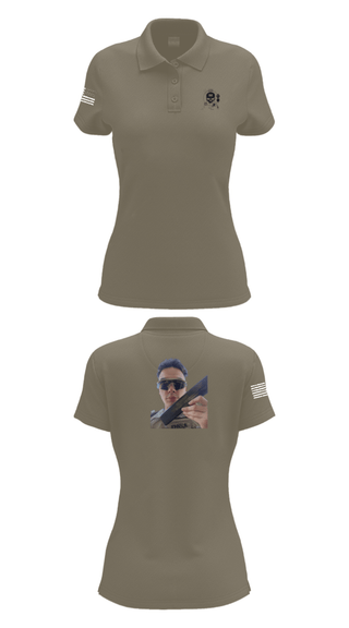 Women's Short Sleeve Performance Polo, 374TH CECI, Army, Teamtime, Team time, sublimation, custom sports apparel, team uniforms, spirit wear, spiritwear, sports uniforms, custom shirts, team store, custom team store, fundraiser sports, apparel fundraiser