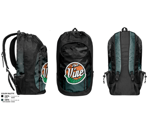 Gear Bag, Vine, Men's Basketball, Teamtime, Team time, sublimation, custom sports apparel, team uniforms, spirit wear, spiritwear, sports uniforms, custom shirts, team store, custom team store, fundraiser sports, apparel fundraiser