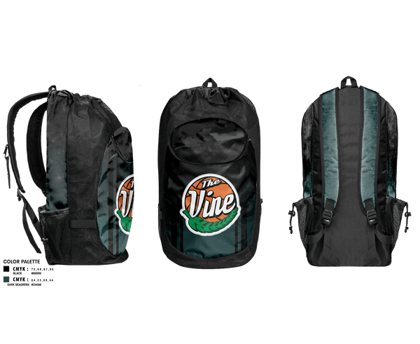 Gear Bag, Vine, Men's Basketball, Teamtime, Team time, sublimation, custom sports apparel, team uniforms, spirit wear, spiritwear, sports uniforms, custom shirts, team store, custom team store, fundraiser sports, apparel fundraiser