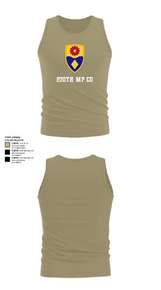 Tank Top, 270th MP CO, National Guard, Teamtime, Team time, sublimation, custom sports apparel, team uniforms, spirit wear, spiritwear, sports uniforms, custom shirts, team store, custom team store, fundraiser sports, apparel fundraiser