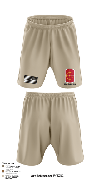 Athletic Shorts With Pockets, 980th EN BN, Army, Teamtime, Team time, sublimation, custom sports apparel, team uniforms, spirit wear, spiritwear, sports uniforms, custom shirts, team store, custom team store, fundraiser sports, apparel fundraiser