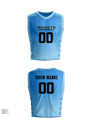 Mens Basketball Jersey, Rockets, Men's Basketball, Teamtime, Team time, sublimation, custom sports apparel, team uniforms, spirit wear, spiritwear, sports uniforms, custom shirts, team store, custom team store, fundraiser sports, apparel fundraiser