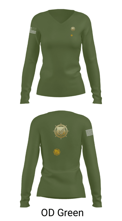 383rd MCT 82262755 Women's Long Sleeve V-neck Shirt - 57