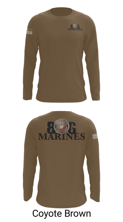 806 Marines 13874790 Long Sleeve Performance Shirt - 6