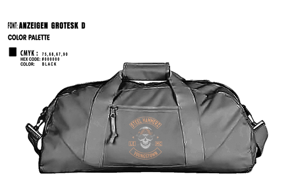 Duffle Bag, Yougstown Steel hammerz, Police, Teamtime, Team time, sublimation, custom sports apparel, team uniforms, spirit wear, spiritwear, sports uniforms, custom shirts, team store, custom team store, fundraiser sports, apparel fundraiser