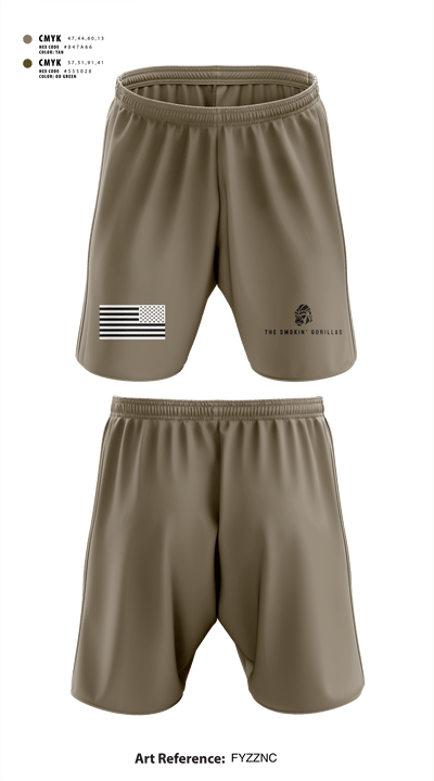 The Smokin' Gorillas 85798917 Athletic Shorts With Pockets - 1