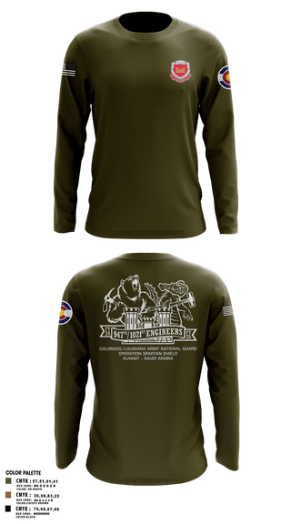 Long Sleeve Performance Polo, 947th EVCC, , Teamtime, Team time, sublimation, custom sports apparel, team uniforms, spirit wear, spiritwear, sports uniforms, custom shirts, team store, custom team store, fundraiser sports, apparel fundraiser