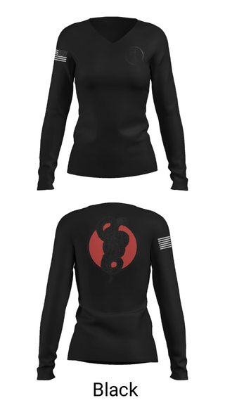Women's Long Sleeve Vneck Shirt, Red WarriorsCobras, Army, Teamtime, Team time, sublimation, custom sports apparel, team uniforms, spirit wear, spiritwear, sports uniforms, custom shirts, team store, custom team store, fundraiser sports, apparel fundraiser