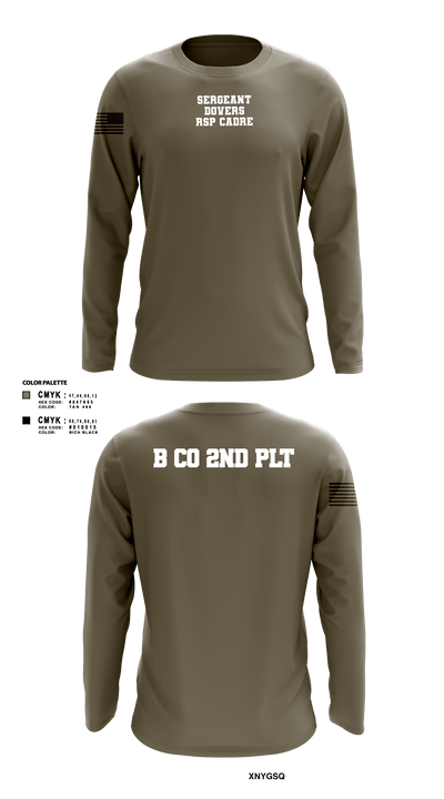 B CO 2nd PLT 16471095 Long Sleeve Performance Shirt - 2