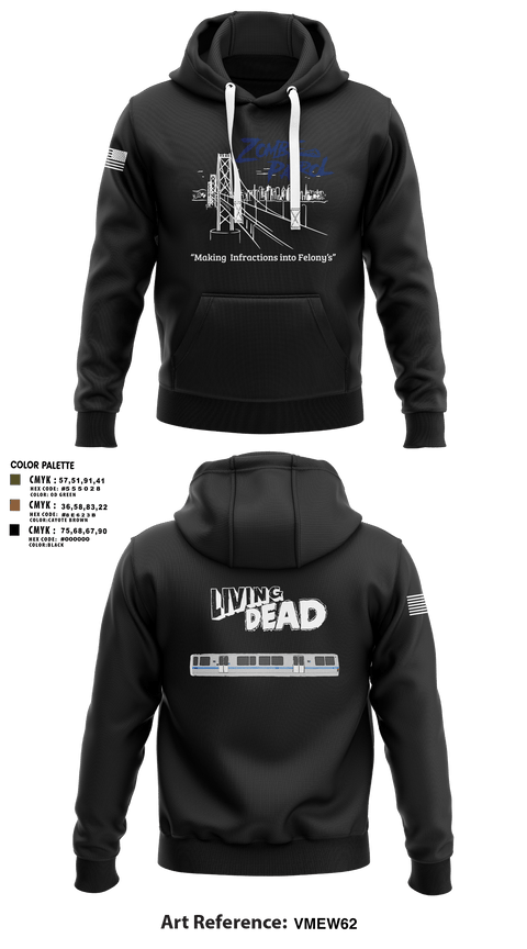 Hoodie, Inversed CrewBART PD Fugitive Task Force, Police, Teamtime, Team time, sublimation, custom sports apparel, team uniforms, spirit wear, spiritwear, sports uniforms, custom shirts, team store, custom team store, fundraiser sports, apparel fundraiser