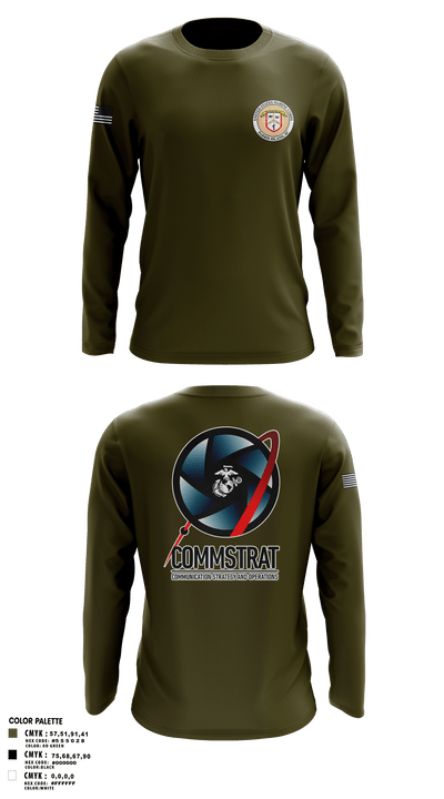 MCRDPI COMMSTRAT 84265949 Long Sleeve Performance Shirt - 1