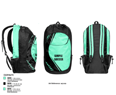 Gear Bag, Simple soccer, Men's Soccer, Teamtime, Team time, sublimation, custom sports apparel, team uniforms, spirit wear, spiritwear, sports uniforms, custom shirts, team store, custom team store, fundraiser sports, apparel fundraiser