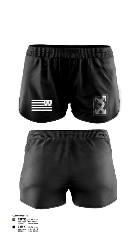 Women's Shorts, 623rd ICTC623rd ICTC PT, Army, Teamtime, Team time, sublimation, custom sports apparel, team uniforms, spirit wear, spiritwear, sports uniforms, custom shirts, team store, custom team store, fundraiser sports, apparel fundraiser