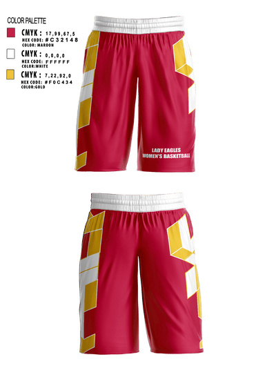 Lady Eagles 97794681 Womens Basketball Shorts - 1