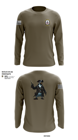 Long Sleeve Performance Shirt, USS TRUXTUN DDG 103, Navy, Teamtime, Team time, sublimation, custom sports apparel, team uniforms, spirit wear, spiritwear, sports uniforms, custom shirts, team store, custom team store, fundraiser sports, apparel fundraiser
