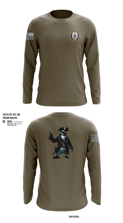 USS TRUXTUN DDG 103 86868328 Long Sleeve Performance Shirt 100