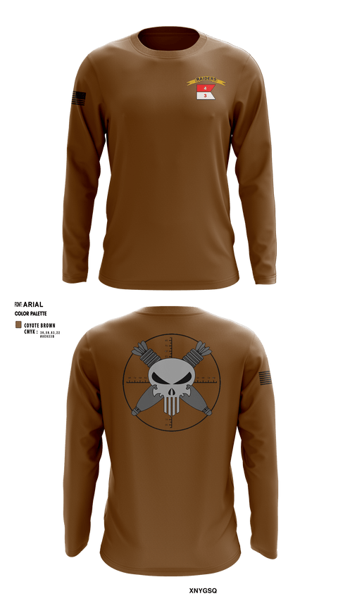 Long Sleeve Performance Shirt, BASHER PLATOON3-4 CAV 25th ID, Army, Teamtime, Team time, sublimation, custom sports apparel, team uniforms, spirit wear, spiritwear, sports uniforms, custom shirts, team store, custom team store, fundraiser sports, apparel fundraiser