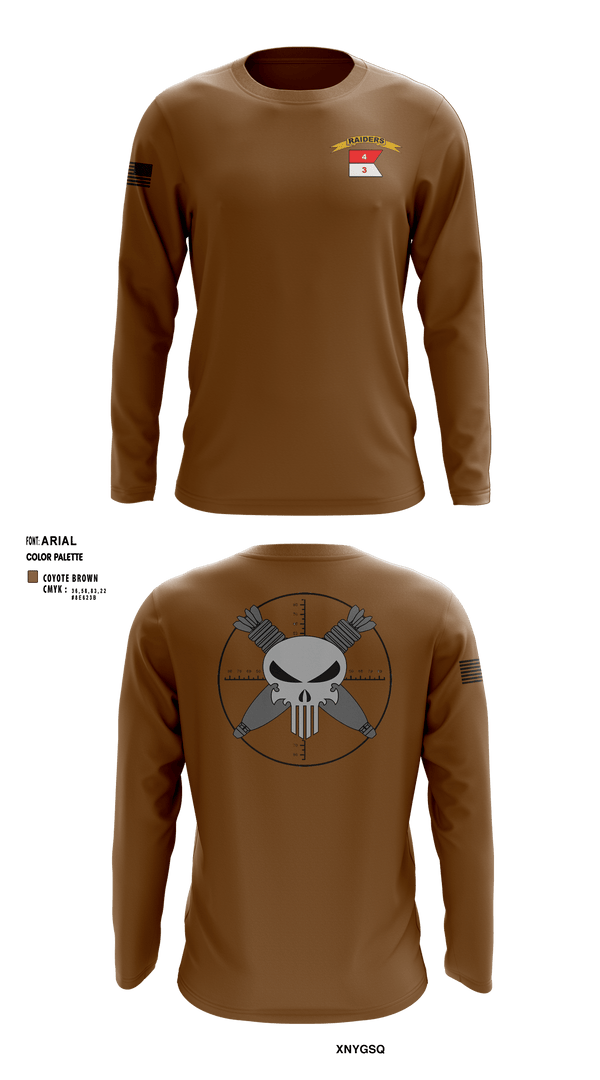 Long Sleeve Performance Shirt, BASHER PLATOON3-4 CAV 25th ID, Army, Teamtime, Team time, sublimation, custom sports apparel, team uniforms, spirit wear, spiritwear, sports uniforms, custom shirts, team store, custom team store, fundraiser sports, apparel fundraiser
