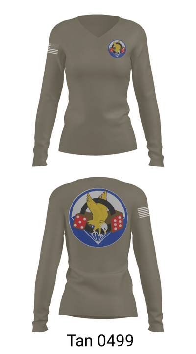 506th PIR 79913322 Women's Long Sleeve V-neck Shirt - 77
