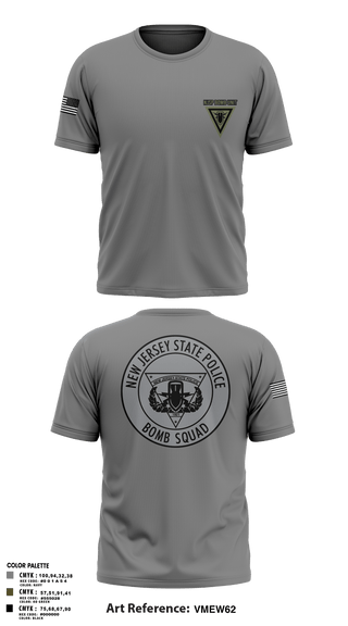 Short Sleeve Performance Shirt, NJSP BOMB UNIT, , Teamtime, Team time, sublimation, custom sports apparel, team uniforms, spirit wear, spiritwear, sports uniforms, custom shirts, team store, custom team store, fundraiser sports, apparel fundraiser