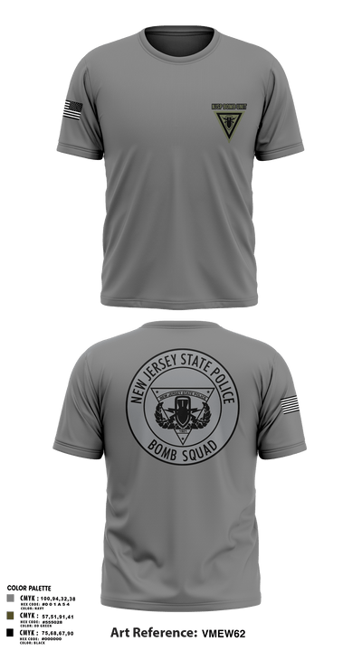 NJSP BOMB UNIT 44514852 Short Sleeve Performance Shirt - 191