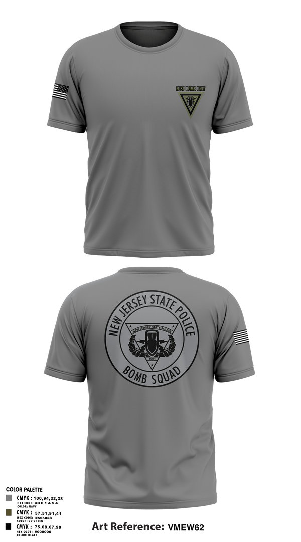 Short Sleeve Performance Shirt, NJSP BOMB UNIT, , Teamtime, Team time, sublimation, custom sports apparel, team uniforms, spirit wear, spiritwear, sports uniforms, custom shirts, team store, custom team store, fundraiser sports, apparel fundraiser
