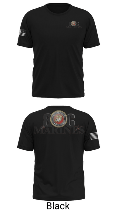 806 Marines 13874790 Short Sleeve Performance Shirt - 36
