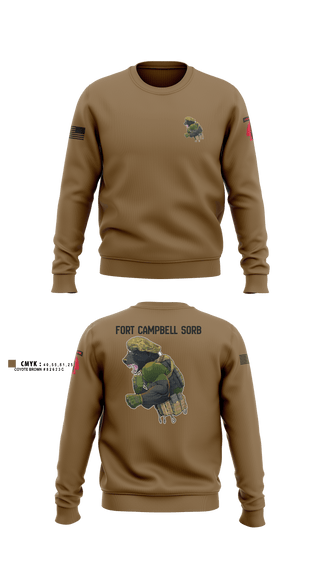 Crew Neck Sweatshirt, Campbell SORB, Army, Teamtime, Team time, sublimation, custom sports apparel, team uniforms, spirit wear, spiritwear, sports uniforms, custom shirts, team store, custom team store, fundraiser sports, apparel fundraiser