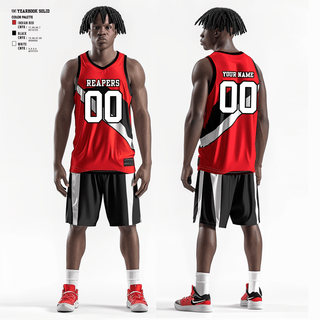 Basketball Uniform, Reapers, Men's Basketball, Teamtime, Team time, sublimation, custom sports apparel, team uniforms, spirit wear, spiritwear, sports uniforms, custom shirts, team store, custom team store, fundraiser sports, apparel fundraiser