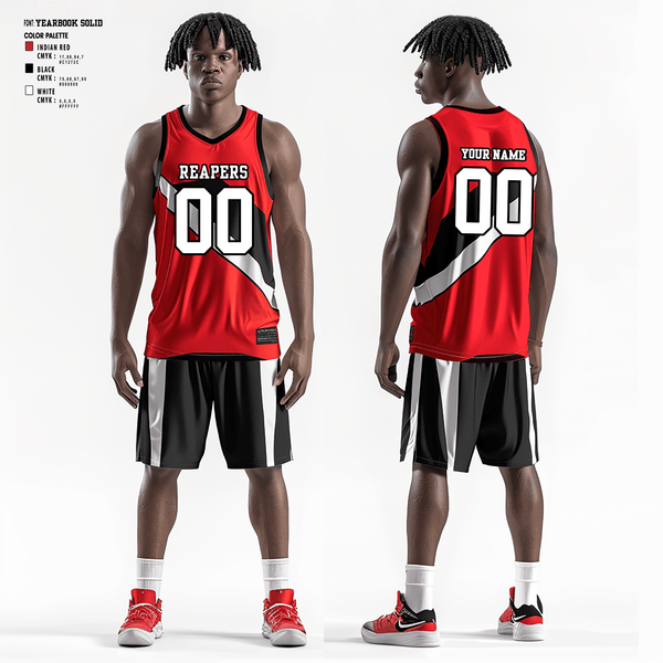 Basketball Uniform, Reapers, Men's Basketball, Teamtime, Team time, sublimation, custom sports apparel, team uniforms, spirit wear, spiritwear, sports uniforms, custom shirts, team store, custom team store, fundraiser sports, apparel fundraiser