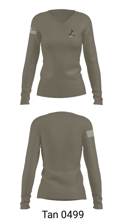 FBI 13370417 Women's Long Sleeve V-neck Shirt - 73