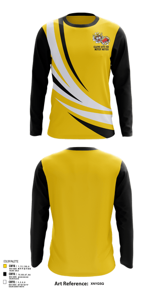 Long Sleeve Performance Shirt, Cleve hts 9U Mitey Mites, Football, Teamtime, Team time, sublimation, custom sports apparel, team uniforms, spirit wear, spiritwear, sports uniforms, custom shirts, team store, custom team store, fundraiser sports, apparel fundraiser