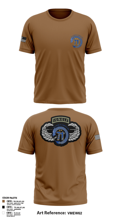 71st Chemical Company (HR) 90484778 Old School Cotton Feel Shirt - 1