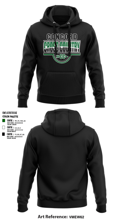 Concord High School Cross Country 53059740 Hoodie - 46